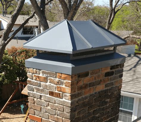 sheet metal chimney crown|replacing metal chimney crown.